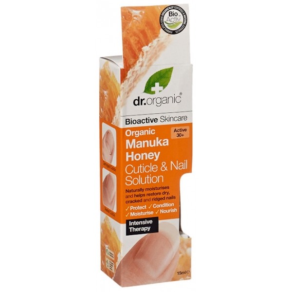 Dr Organic Solucion para Uñas y Cuticulas de Miel de Manuka 15 ml