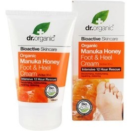 Dr Organic Manuka Honey Foot & Heel Cream - Crema Para Pies y Talones de Miel de Manuka 125 ml