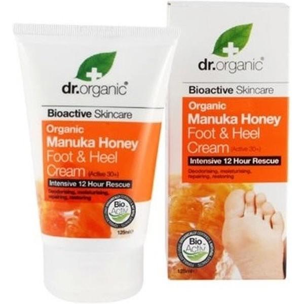 Dr Organic Crème pour les pieds et les talons au miel de Manuka - Crème pour les pieds et les talons au miel de Manuka 125 ml