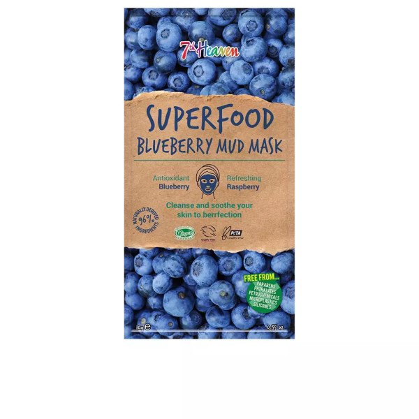 7th Heaven Superfood Blue Berry Mud Mask 10 Gr Unisex