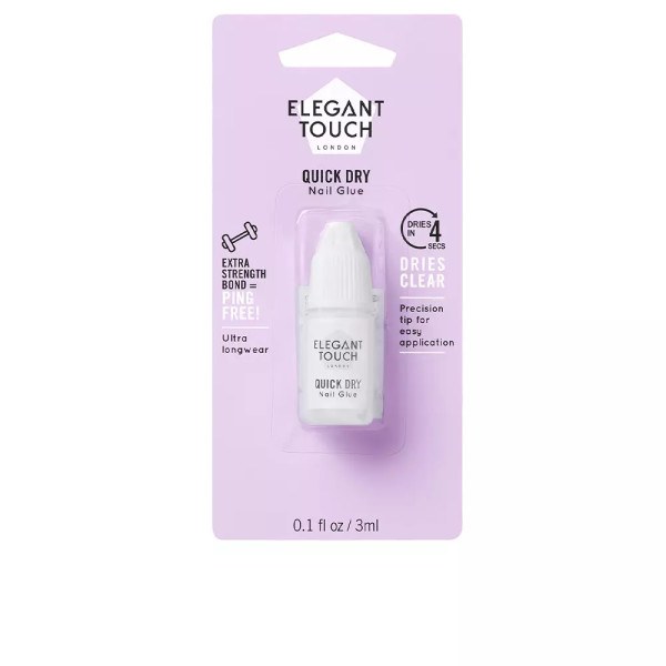 Elegant Touch Beschermende Nagellijm Helder 3 Ml Unisex