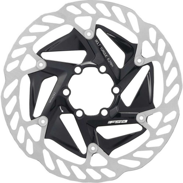Fsa Disco Freno Sram K-force We Rdb 6 Agujeros 160 Mm Negro/plata