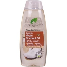 Dr Organic Virgin Coconut Oil Body Wash - Gel da bagno all'olio di cocco vergine 250 ml