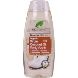 Sabonete corporal com óleo de coco virgem orgânico Dr - Gel de banho com óleo de coco virgem 250 ml