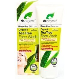 Dr Organic Tea Tree Face Wash - Gel Visage Arbre à Thé 200 ml