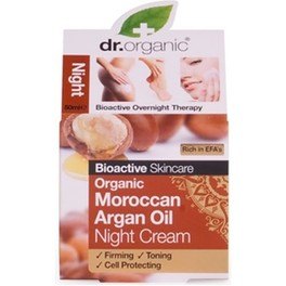 Dr Organic Moroccan Argan Oil Night Cream - Crema de Noche de Aceite de Argan 50 ml