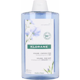 Shampoo de volume Klorane com fibra de linho 400 ml unissex