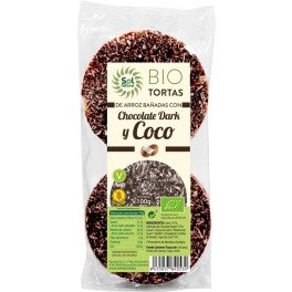 Solnatural Galettes De Riz Chocolat Noir Et Noix De Coco Bio 100 G