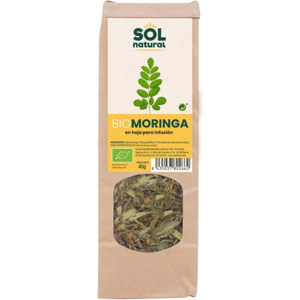 Folha de Moringa Solnatural para Infusão 40 Gr Bio