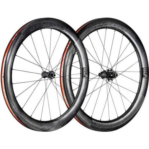 Vision Metron 60 Sl Disc Centerlock Wheelset Tubeless Ready Sram Xdr Carbon Tubeless Ready Tyre