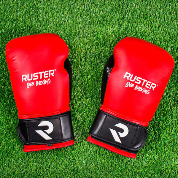 Ruster Guantes Boxing (par) 12oz - Rojo/Negro