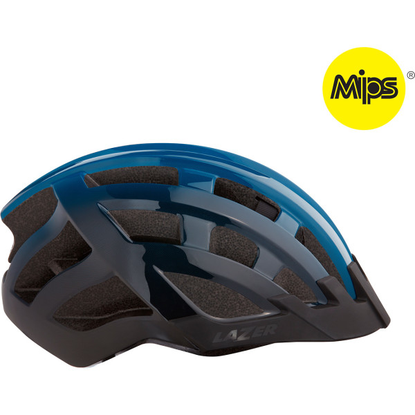 Lazer Casco Comp Dlx Mips Azul/negro Uni +net+led