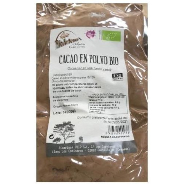 Bioartesa Cacao En Polvo Bio 1 Kg