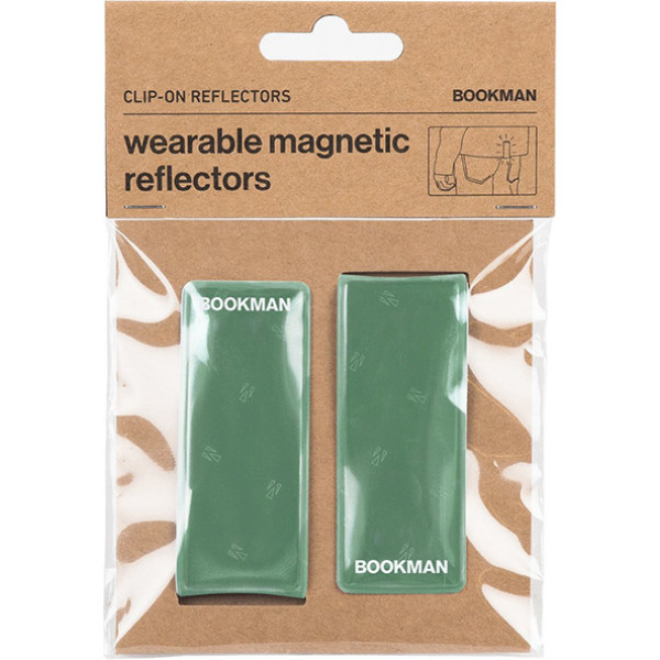 Bookman Clip-on Clothing Reflector Set With Magnet Vert