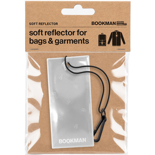 Bookman Rectangle Réflecteur blanc rectangulaire à suspendre pour fermeture éclair