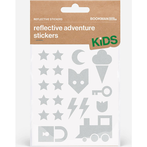Bookman Kit Pegatinas Reflectantes Para Bicicleta Aventura Blanco
