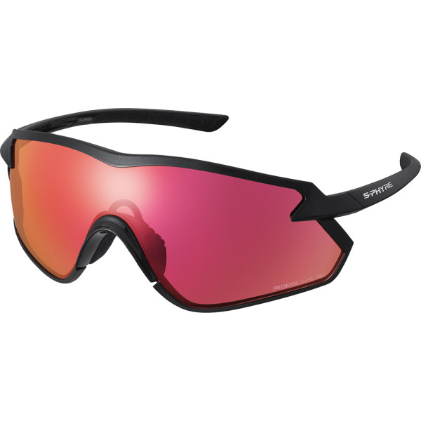 Shimano Sphyre X noir avec lunettes de route Ridescape