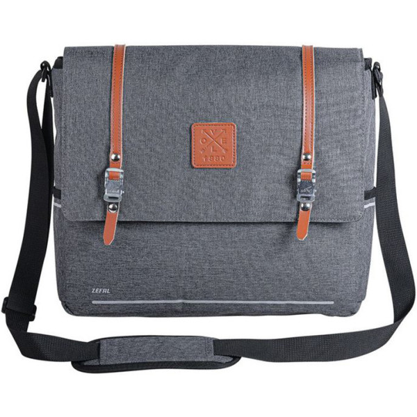 Zefal Urban Messenger Bag Universal Fixation 11l Waterproof Ecologic Grey