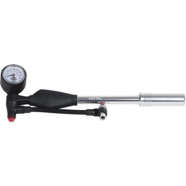 Zefal Z Gonfleur d'amortisseurs avec manomètre aluminium argenté