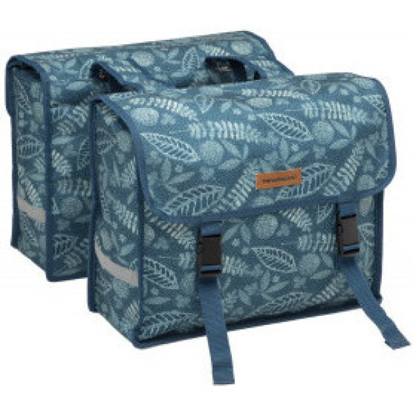 New Looxs Alforjas Fiori 30l Impermeable Poliester Azul Bosque Con Reflectantes (37x12.5x33 Cm)