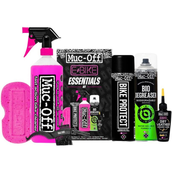 Muc-off Kit Essentials Limpieza/proteccion/lubricante Para E-bike