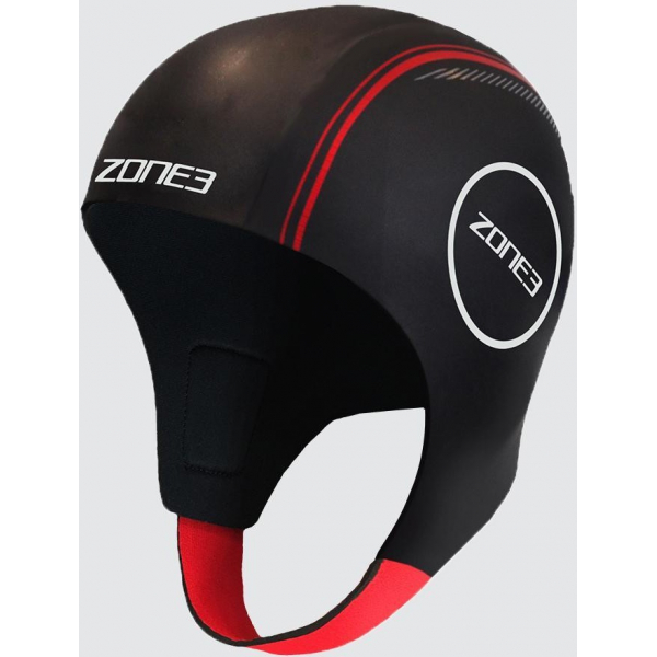 Zone3 Gorro De Neopreno Swim Cap Negro/rojo