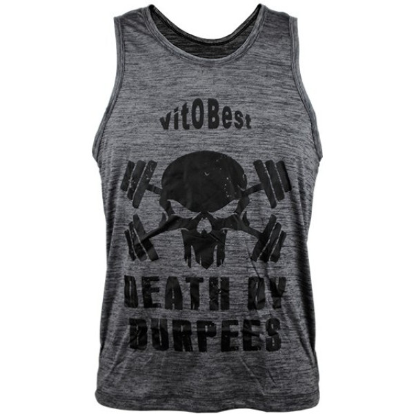 Vitobest Burpees Elastic-dry Tanktop Grijs