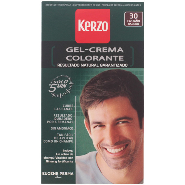 Kerzo Dye For Man Gel-creme 30 Dark Brown Man