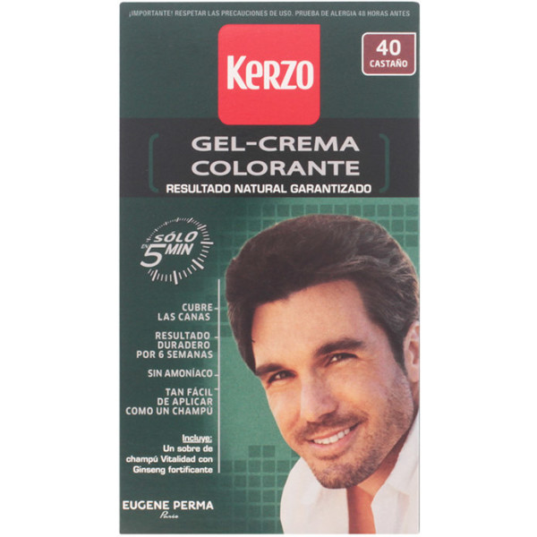 Kerzo Tint For Men Gel-crème 40 Châtain Homme