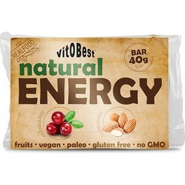 Vitobest Natural Energy 20x40 Gr - Energy Bars with Fruits and Nuts