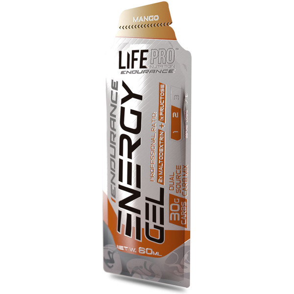 Life Pro Nutrition Endurance Energy Gel - 1 x 60 ml / Gel Energético / Sin Cafeína