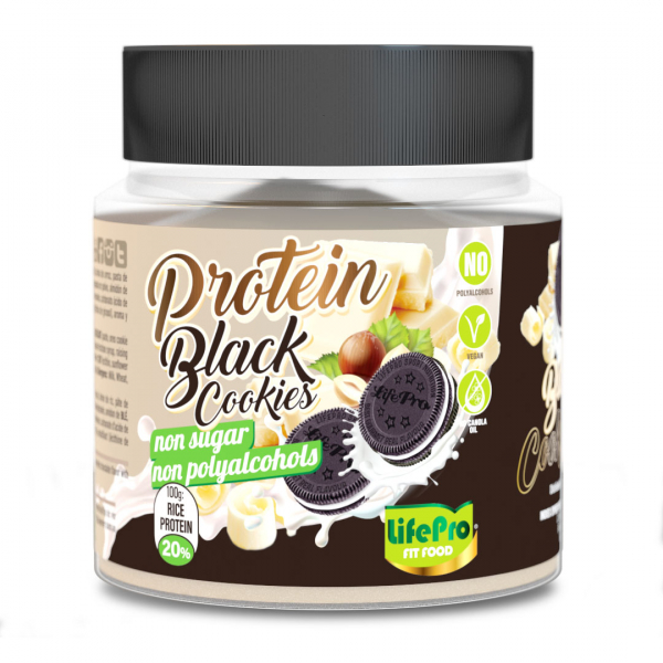 Life Pro Nutrition Biscuits noirs à la crème protéinée saine 250g