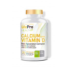Life Pro Nutrition Gesundes Calcium + Vitamin D 120 Vegancaps
