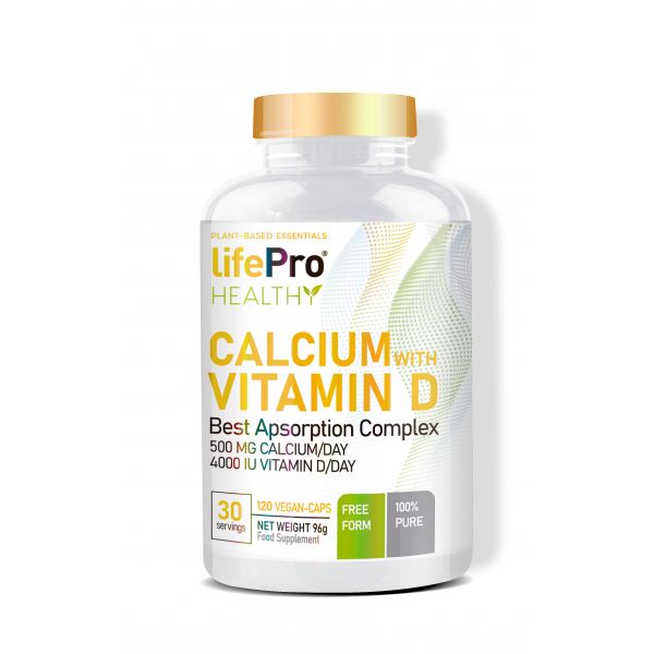 Life Pro Nutrition Gezond Calcium + Vitamine D 120 Vegancaps