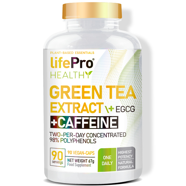Life Pro Thé Vert + Egcg + Caféine 90 Vegancaps 98% Polyphénols