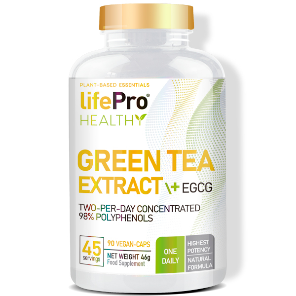 Life Pro Green Tea + Eggcg 90 Vegancaps 98 % Polyphenole
