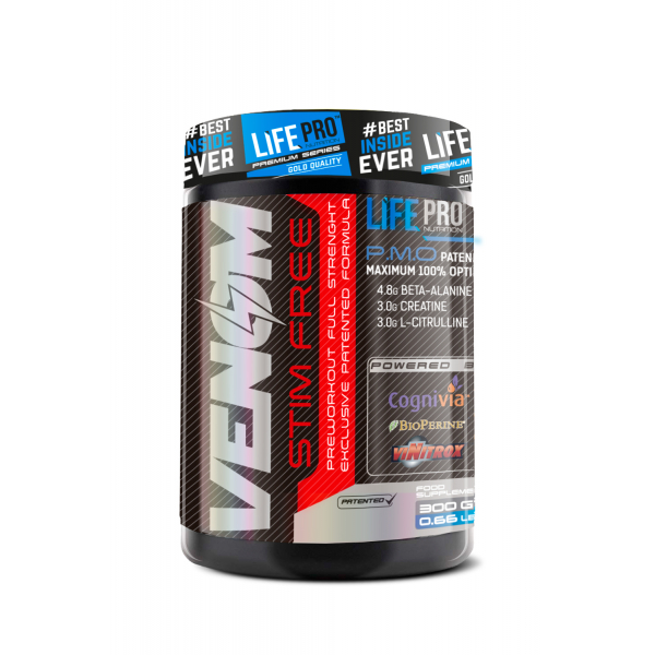 Life Pro Venom Pre-Workout Niet-stimulerend 300 gr