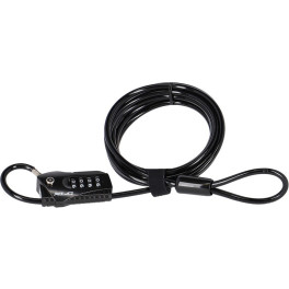 Xlc Lo-d02 Hannibal Candado Cable Combinacion 2500 - 4.8 Mm Negro