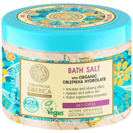 Natura Siberica Bath Salt with Organic Sea Buckthorn Hydrolate Anti-stress