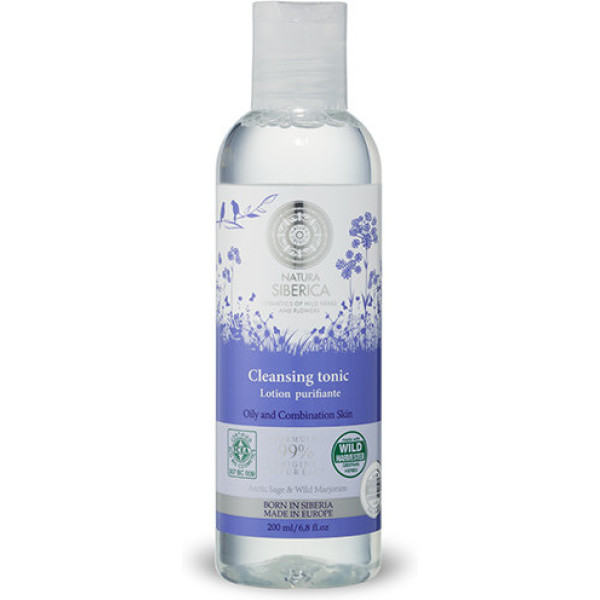 Natura Siberica Tonique Nettoyant Peau Grasse ou Mixte 200 Ml