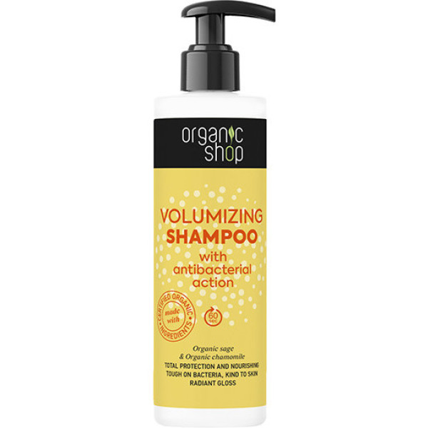 Organic Shop Volumizing Shampoo mit desinfizierender Wirkung