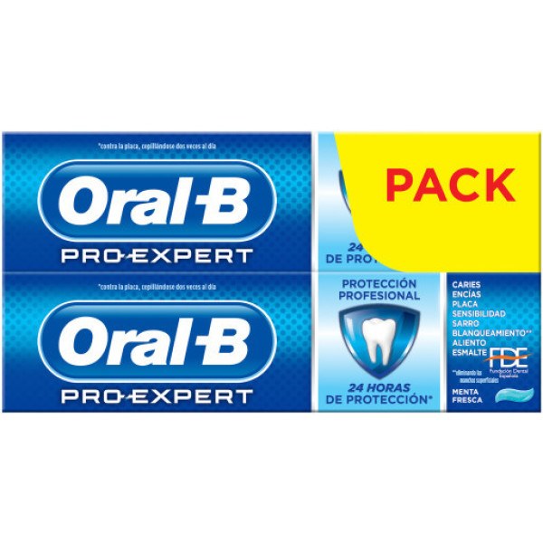 Oral-b Pro-expert Professional Protection Dentifrice Lot 2 X 75 Ml Unisexe