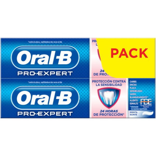 Oral-b Pro-expert Sensibilité & Blanchiment Dentifrice Lot 2 X 75 ml
