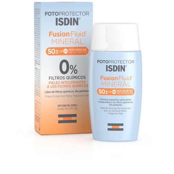 Isdin Photoprotector Fusion Fluid Mineral 0% Chemische Filters Spf50 Unisex