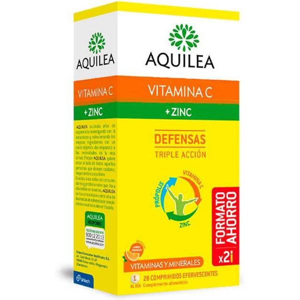 Aquilea Vitamina C + Zinc 28 Comp Efervescentes