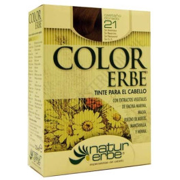 Colorcrem Color Erbe Tinte Vegetal Sin Amoniaco 135ml - 21 Castaño Dorado