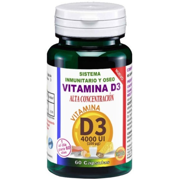 Robis Vitamina D3 4000 Ui 60 Cap - Bote