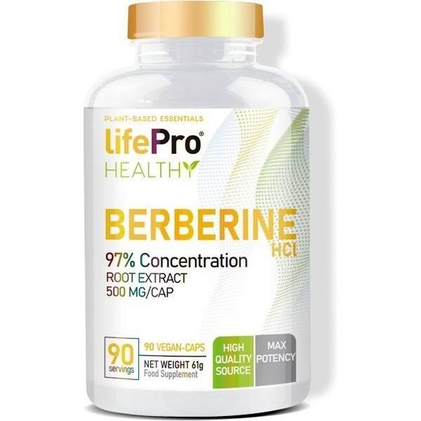 Life Pro Berberine - 500 Milligrams - 90 Vegan Capsules