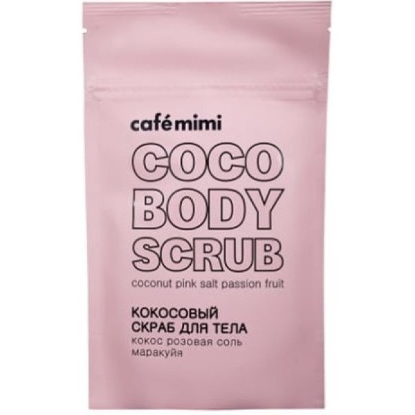 Cafe Mimi Coconut Body Scrub Pink Salt & Passion Fruit
