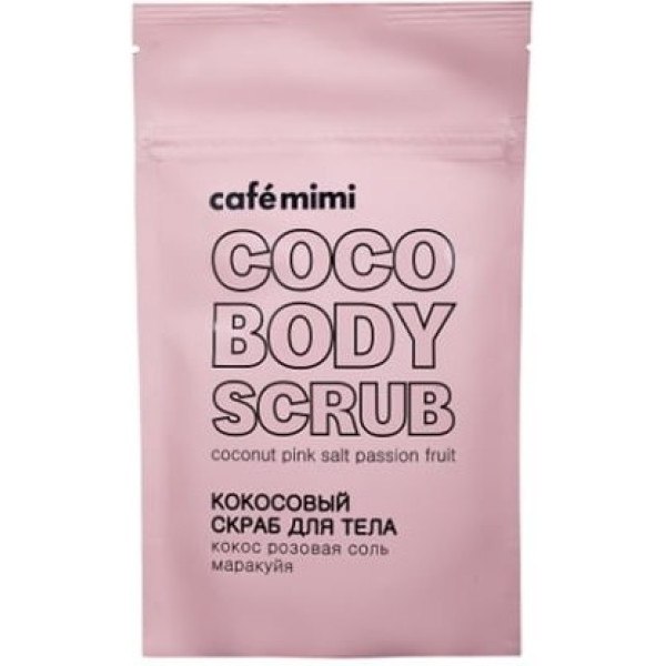 Cafe Mimi Bodyscrub met kokosnoot, roze zout en passievrucht